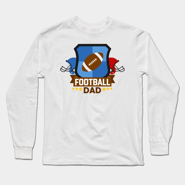 Football Dad Long Sleeve T-Shirt by TinPis